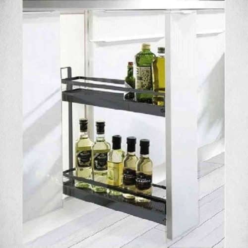 Ảnh thực tế bộ rổ kéo cho tủ bếp dưới Hafele 549.24.620
