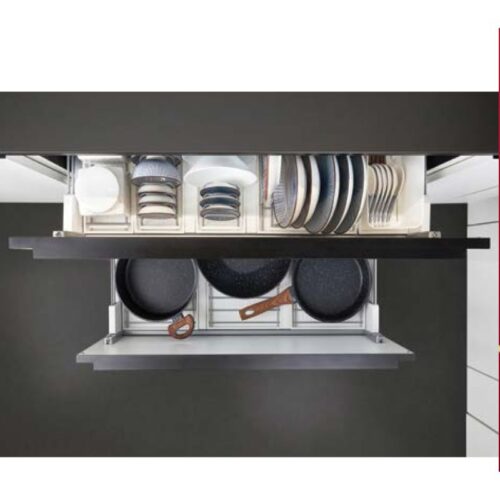 Ảnh thực tế rổ bát đĩa cho ngăn kéo trên Hafele 545.14.929