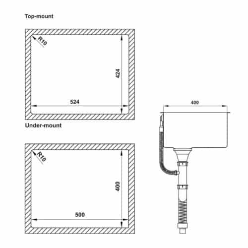 Chậu rửa bát Hafele HS21-SSN1S60 567.96.300