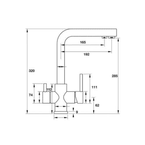 Vòi rửa bát Hafele Arges 570.51.050