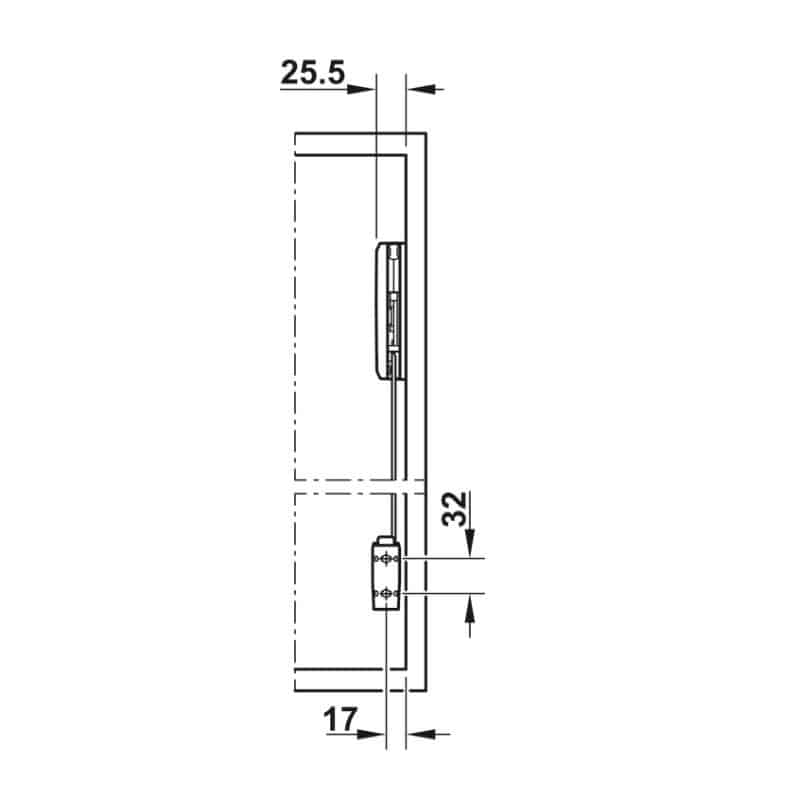 Lắp đặt bộ tay nâng FREE FOLD SHORT Hafele 493.05.736, xám Lắp đặt bộ tay nâng FREE FOLD SHORT Hafele 493.05.736, xám