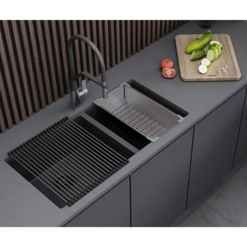 Bộ chậu rửa và phụ kiện Hafele HS21-SSN2S90 567.96.313