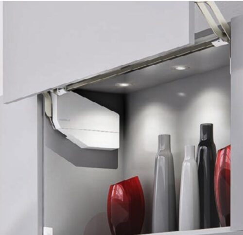 Bộ tay nâng FREE UP E Hafele 372.29.713 nắp xám