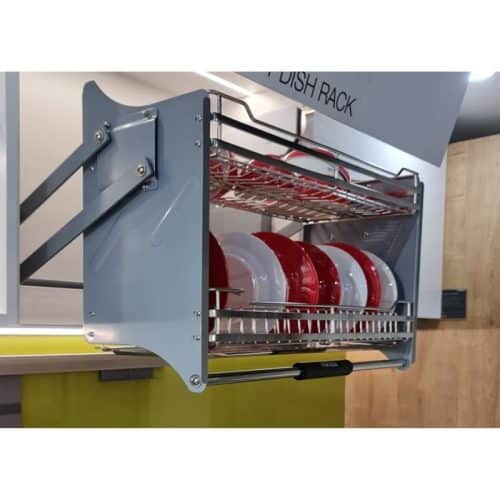 Ảnh rổ chén đĩa di động lướt tròn LENTO Cucina 504.76.207 mạ chrome