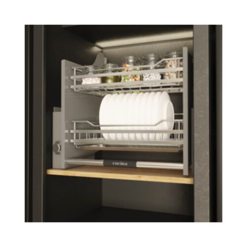 Rổ chén đĩa di động lướt tròn LENTO Cucina 504.76.008 Inox 304